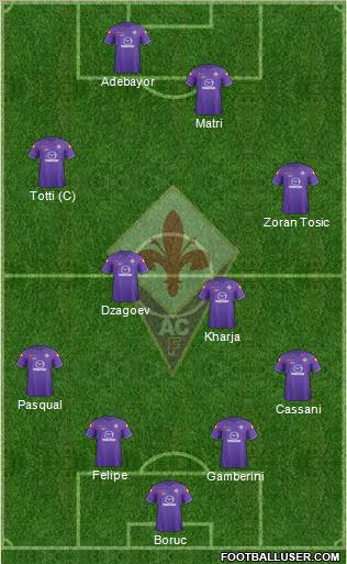 Fiorentina Formation 2012