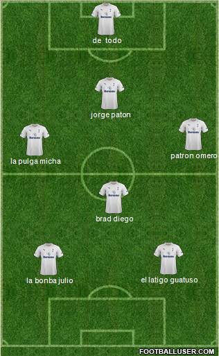 Tottenham Hotspur Formation 2012