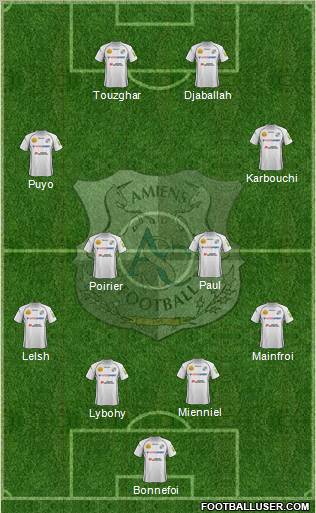 Amiens Sporting Club Football Formation 2012