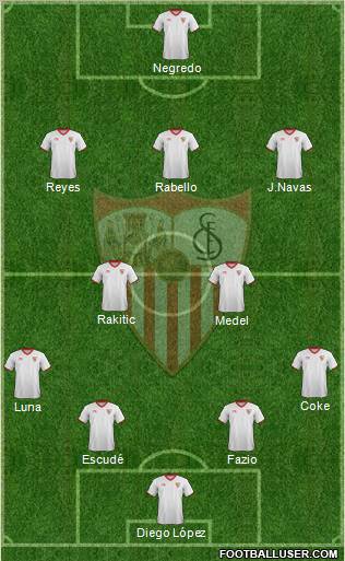 Sevilla F.C., S.A.D. Formation 2012