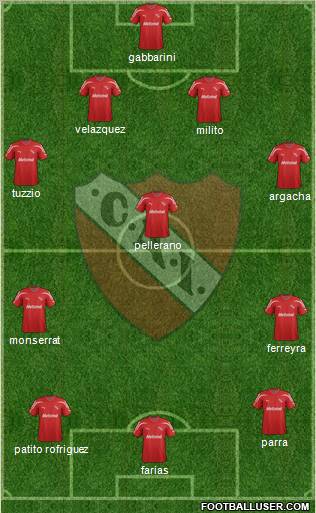 Independiente Formation 2012
