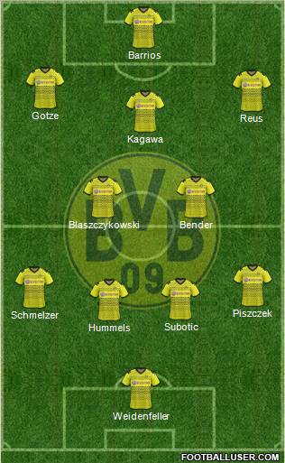 Borussia Dortmund Formation 2012