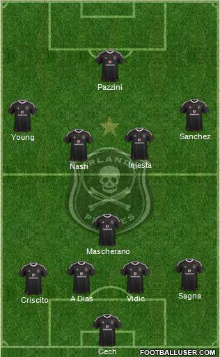 Orlando Pirates Formation 2012