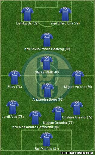 FC Schalke 04 Formation 2012