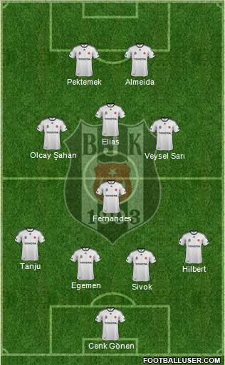 Besiktas JK Formation 2012