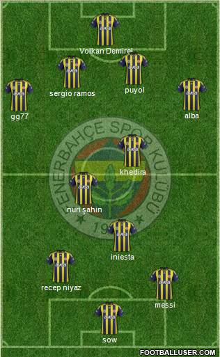 Fenerbahçe SK Formation 2012
