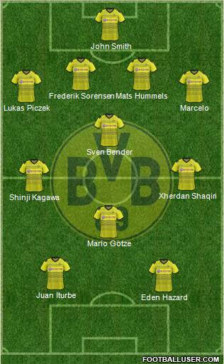 Borussia Dortmund Formation 2012