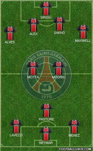 Paris Saint-Germain Formation 2012