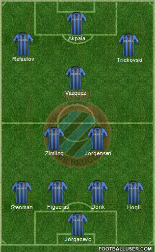 Club Brugge KV Formation 2012