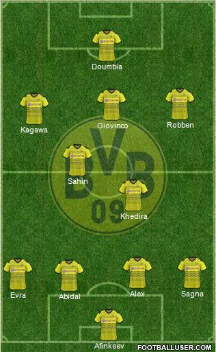 Borussia Dortmund Formation 2012