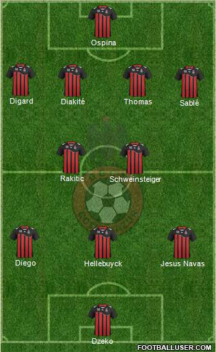 OGC Nice Côte d'Azur Formation 2012