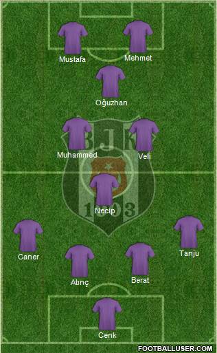 Besiktas JK Formation 2012