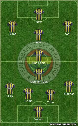 Fenerbahçe SK Formation 2012