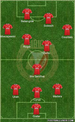 Widzew Lodz Formation 2012