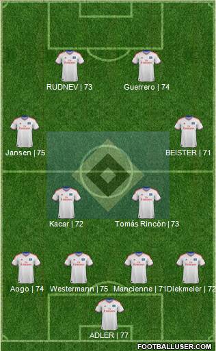 Hamburger SV Formation 2012