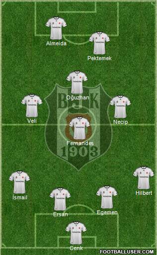 Besiktas JK Formation 2012