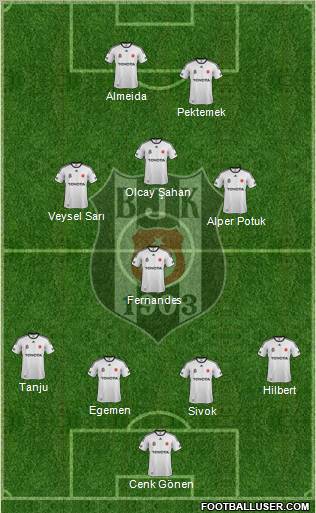 Besiktas JK Formation 2012