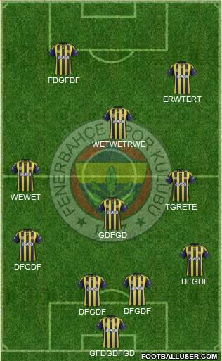 Fenerbahçe SK Formation 2012