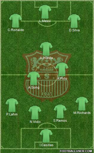 Amel Saad Olympic Chlef football formation