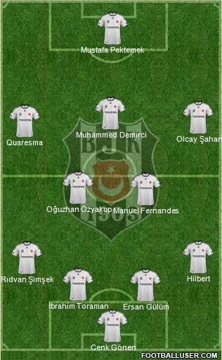 Besiktas JK Formation 2012