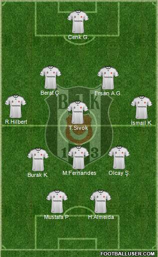 Besiktas JK Formation 2012