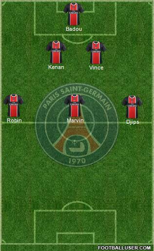 Paris Saint-Germain Formation 2012