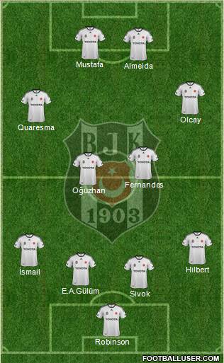 Besiktas JK Formation 2012
