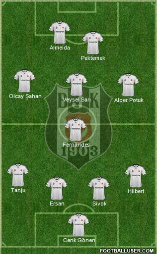 Besiktas JK Formation 2012