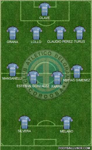 Belgrano de Córdoba Formation 2012
