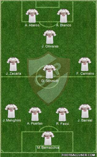 Platense football formation