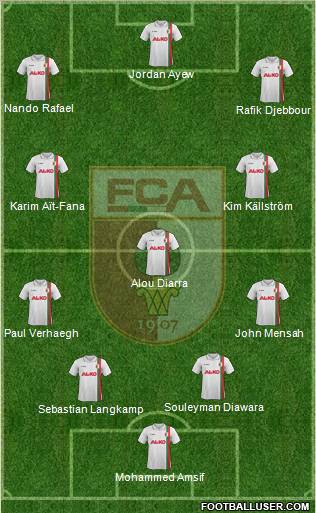 FC Augsburg Formation 2012