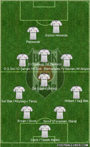 Besiktas JK Formation 2012