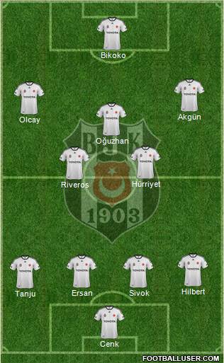 Besiktas JK Formation 2012