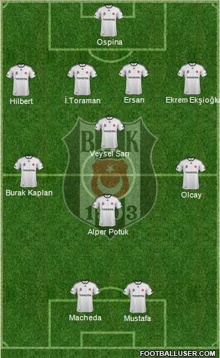 Besiktas JK Formation 2012