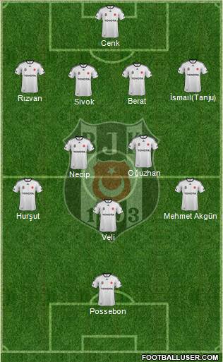 Besiktas JK Formation 2012