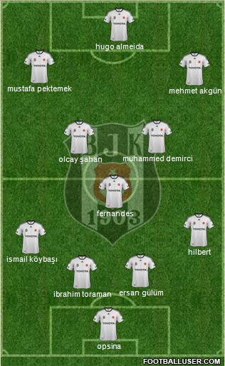 Besiktas JK Formation 2012