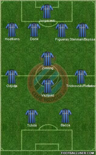 Club Brugge KV Formation 2012
