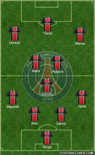 Paris Saint-Germain Formation 2012