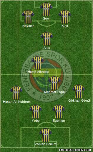 Fenerbahçe SK Formation 2012