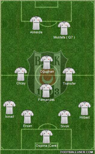 Besiktas JK Formation 2012
