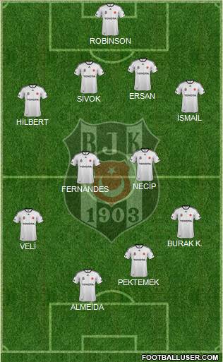 Besiktas JK Formation 2012