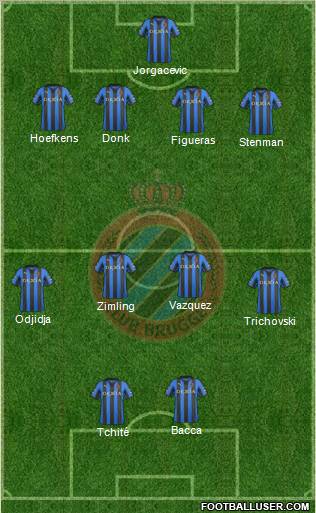 Club Brugge KV Formation 2012