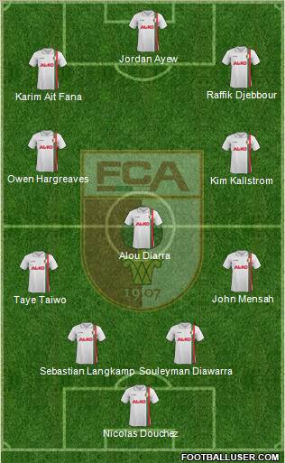 FC Augsburg Formation 2012