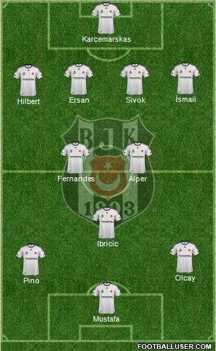 Besiktas JK Formation 2012