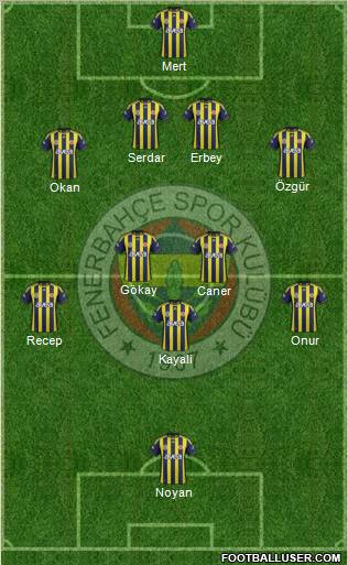 Fenerbahçe SK Formation 2012