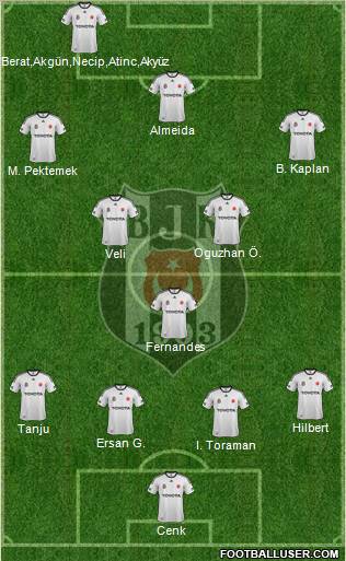 Besiktas JK Formation 2012
