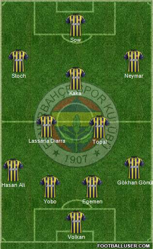 Fenerbahçe SK Formation 2012