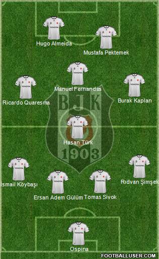 Besiktas JK Formation 2012