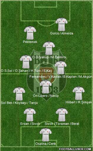 Besiktas JK Formation 2012