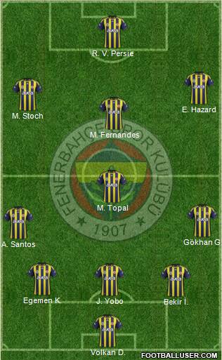 Fenerbahçe SK Formation 2012
